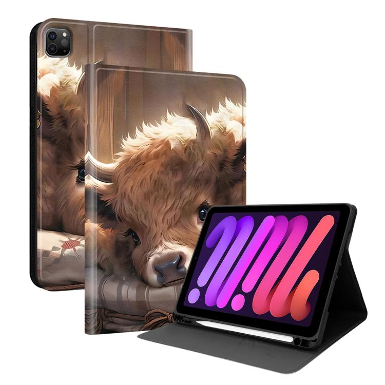 Custodia per tablet intelligente in ecopelle Painted Voltage con scomparto per penna., For iPad Air 13 2026 / 2025 / 2024 / Pro 12.9, For iPad Air 11 2026 / 2025 / 2024 / Air 2022