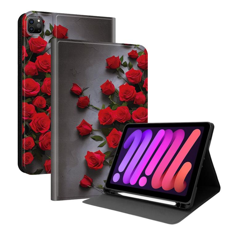Custodia per tablet intelligente in ecopelle Painted Voltage con scomparto per penna., For iPad Air 13 2026 / 2025 / 2024 / Pro 12.9, For iPad Air 11 2026 / 2025 / 2024 / Air 2022