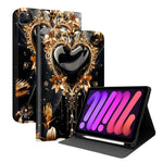 Custodia per tablet intelligente in ecopelle Painted Voltage con scomparto per penna., For iPad Air 13 2026 / 2025 / 2024 / Pro 12.9, For iPad Air 11 2026 / 2025 / 2024 / Air 2022