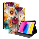 Custodia per tablet intelligente in ecopelle Painted Voltage con scomparto per penna., For iPad Pro 11 2025 / 2024, For iPad 2025 / 2022