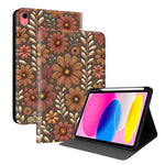 Custodia per tablet intelligente in ecopelle Painted Voltage con scomparto per penna., For iPad Pro 11 2025 / 2024, For iPad 2025 / 2022