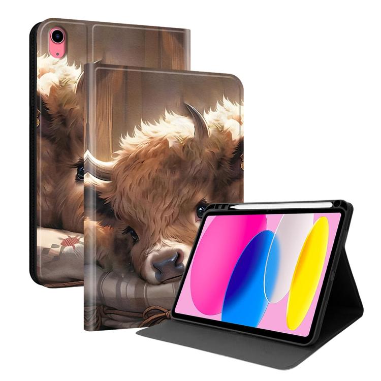 Custodia per tablet intelligente in ecopelle Painted Voltage con scomparto per penna., For iPad Pro 11 2025 / 2024, For iPad 2025 / 2022
