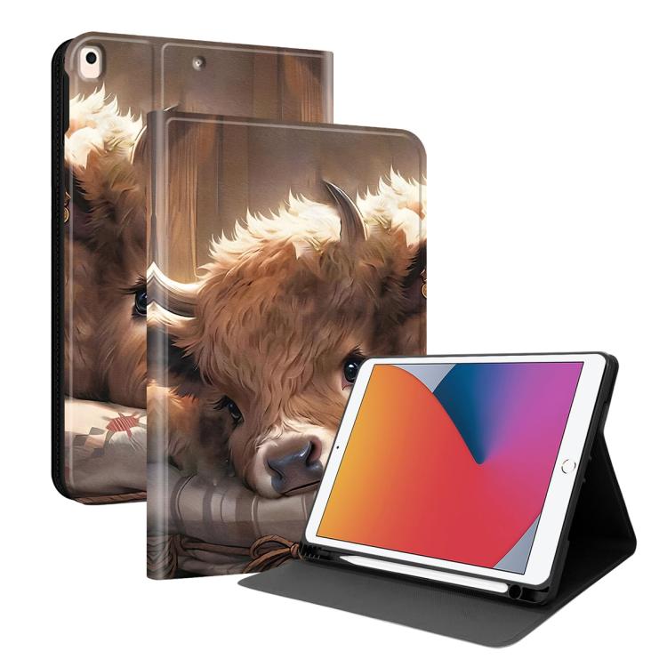 Custodia per tablet intelligente in ecopelle Painted Voltage con scomparto per penna., For iPad mini 2024 / mini 6, For iPad 10.2 2021 / 2020 / 2019 / Air 2019