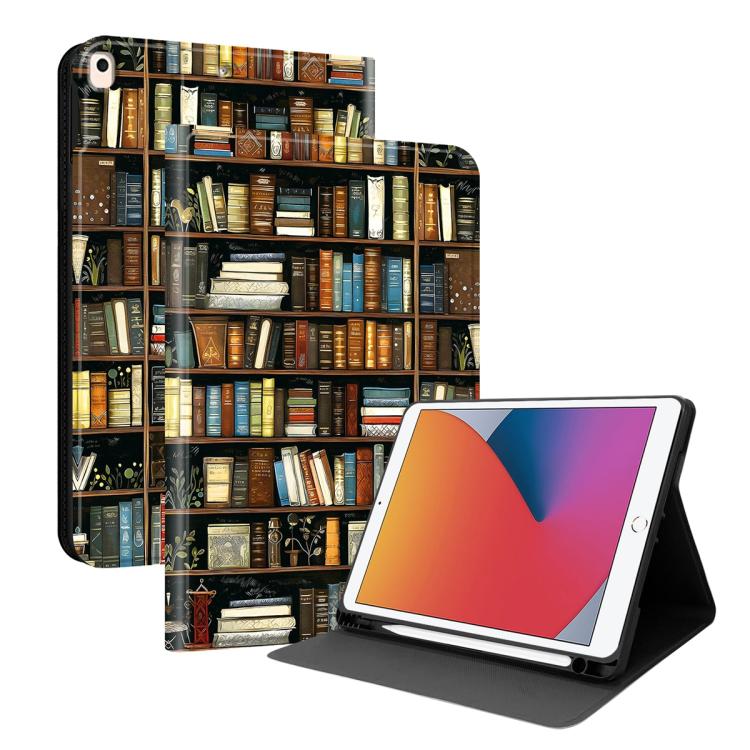 Custodia per tablet intelligente in ecopelle Painted Voltage con scomparto per penna., For iPad mini 2024 / mini 6, For iPad 10.2 2021 / 2020 / 2019 / Air 2019