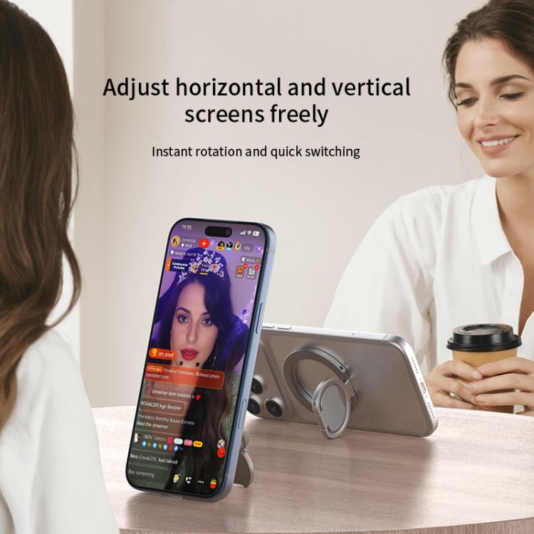 Supporto per telefono ad anello magnetico pieghevole a doppia faccia, Magnetic 20th Generation Phone Holder