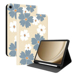 Custodia per tablet intelligente in ecopelle Painted Voltage con scomparto per penna., For Samsung Galaxy Tab A11+ / Tab A9+, For Samsung Galaxy Tab S10 FE+