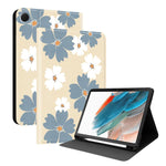 Custodia per tablet intelligente in ecopelle Painted Voltage con scomparto per penna., For Samsung Galaxy Tab A8 10.5 SM-X200
