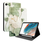 Custodia per tablet intelligente in ecopelle Painted Voltage con scomparto per penna., For Samsung Galaxy Tab A8 10.5 SM-X200