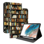 Custodia per tablet intelligente in ecopelle Painted Voltage con scomparto per penna., For Samsung Galaxy Tab A8 10.5 SM-X200
