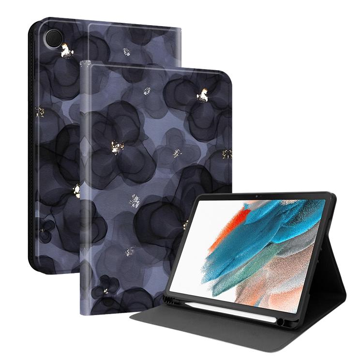 Custodia per tablet intelligente in ecopelle Painted Voltage con scomparto per penna., For Samsung Galaxy Tab A8 10.5 SM-X200