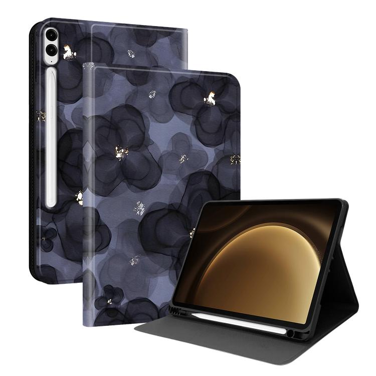 Custodia per tablet in ecopelle Painted Voltage con scomparto per penna., For Samsung Galaxy Tab S10+ / S9+ / S9 FE+, For Samsung Galaxy Tab S6 Lite 2024 / 2022