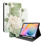 Custodia per tablet in ecopelle Painted Voltage con scomparto per penna., For Samsung Galaxy Tab S10+ / S9+ / S9 FE+, For Samsung Galaxy Tab S6 Lite 2024 / 2022