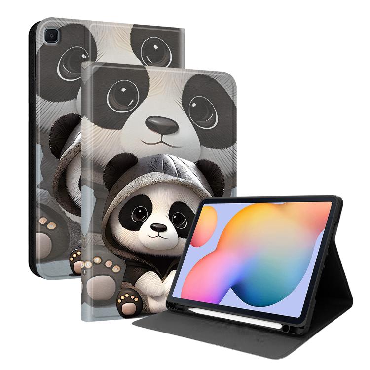 Custodia per tablet in ecopelle Painted Voltage con scomparto per penna., For Samsung Galaxy Tab S10+ / S9+ / S9 FE+, For Samsung Galaxy Tab S6 Lite 2024 / 2022
