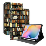 Custodia per tablet in ecopelle Painted Voltage con scomparto per penna., For Samsung Galaxy Tab S10+ / S9+ / S9 FE+, For Samsung Galaxy Tab S6 Lite 2024 / 2022