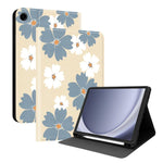 Custodia per tablet in ecopelle Painted Voltage con scomparto per penna., For Samsung Galaxy Tab A11 / Tab A9, For Samsung Galaxy Tab S10 FE / S10 Lite / S9