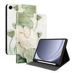 Custodia per tablet in ecopelle Painted Voltage con scomparto per penna., For Samsung Galaxy Tab A11 / Tab A9, For Samsung Galaxy Tab S10 FE / S10 Lite / S9