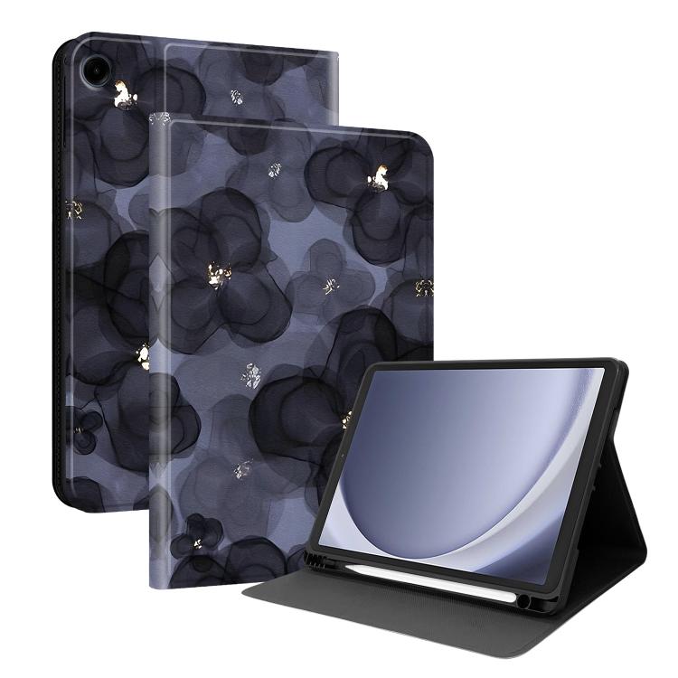 Custodia per tablet in ecopelle Painted Voltage con scomparto per penna., For Samsung Galaxy Tab A11 / Tab A9, For Samsung Galaxy Tab S10 FE / S10 Lite / S9