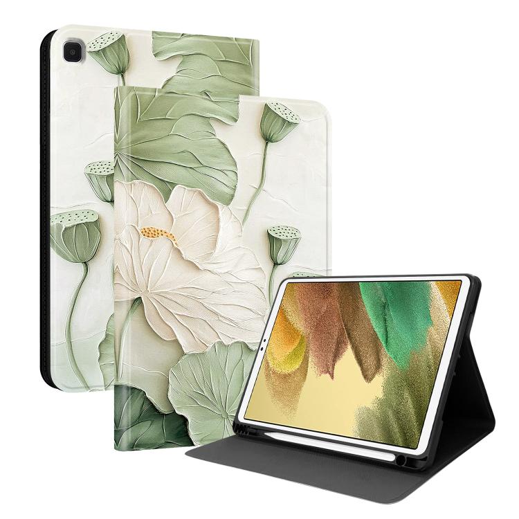 Custodia per tablet in ecopelle Painted Voltage con scomparto per penna., For Samsung Galaxy Tab A7 Lite