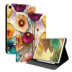 Custodia per tablet in ecopelle Painted Voltage con scomparto per penna., For Samsung Galaxy Tab A7 Lite