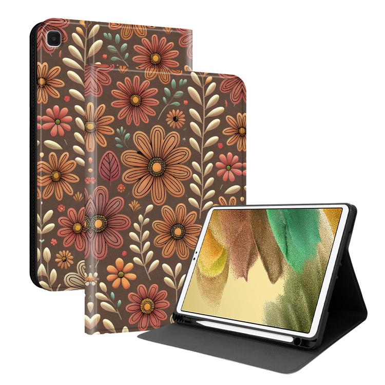 Custodia per tablet in ecopelle Painted Voltage con scomparto per penna., For Samsung Galaxy Tab A7 Lite