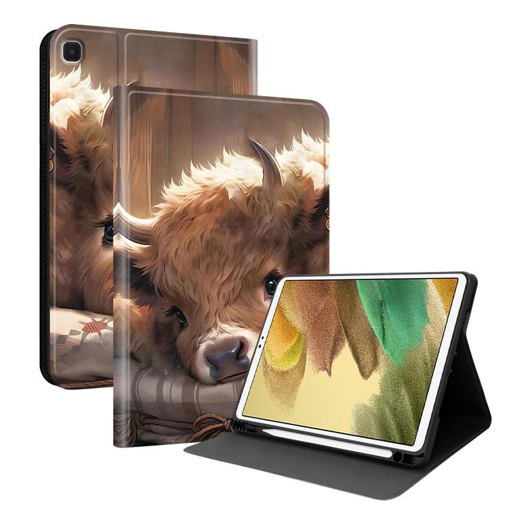 Custodia per tablet in ecopelle Painted Voltage con scomparto per penna., For Samsung Galaxy Tab A7 Lite