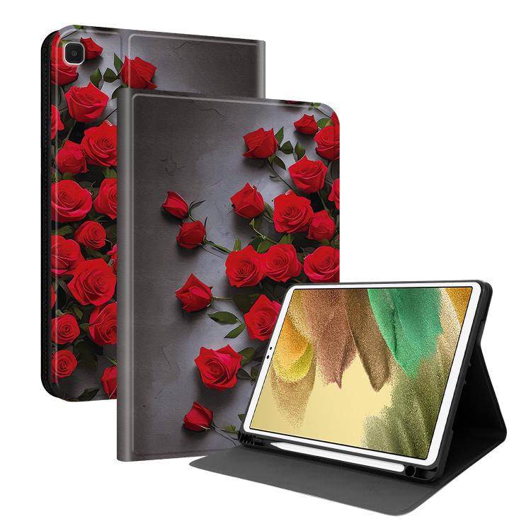 Custodia per tablet in ecopelle Painted Voltage con scomparto per penna., For Samsung Galaxy Tab A7 Lite