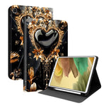 Custodia per tablet in ecopelle Painted Voltage con scomparto per penna., For Samsung Galaxy Tab A7 Lite