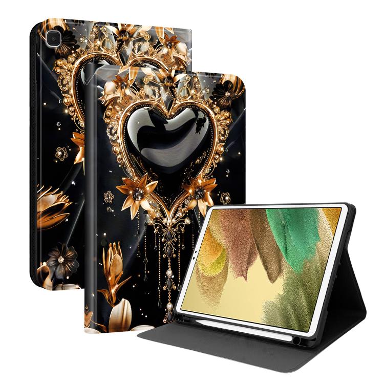 Custodia per tablet in ecopelle Painted Voltage con scomparto per penna., For Samsung Galaxy Tab A7 Lite