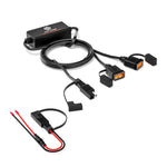 Caricabatterie a ricarica rapida USB doppio SAE per moto WUPP CS-1186A1, CS-1186A1