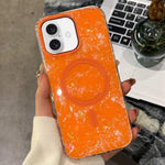 Custodia magnetica per telefono con texture a conchiglia placcata in oro., For iPhone 17 Pro Max, For iPhone 17 Pro, For iPhone 17, For iPhone Air, For iPhone 16 Pro Max, For iPhone 16 Pro