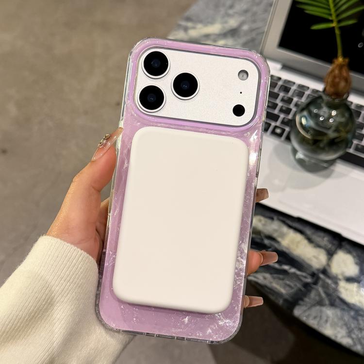 Custodia magnetica per telefono con texture a conchiglia placcata in oro., For iPhone 17 Pro Max, For iPhone 17 Pro, For iPhone 17, For iPhone Air, For iPhone 16 Pro Max, For iPhone 16 Pro