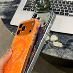 Custodia magnetica per telefono con texture a conchiglia placcata in oro., For iPhone 17 Pro Max, For iPhone 17 Pro, For iPhone 17, For iPhone Air, For iPhone 16 Pro Max, For iPhone 16 Pro