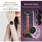Smartwatch sportivo CY37 con schermo HD da 1,27 pollici, supporto per chiamate Bluetooth, monitoraggio della frequenza cardiaca, della pressione sanguigna e del sonno., Pink, Black, Purple