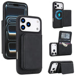 Portafoglio magnetico staccabile in similpelle stile retrò con protezione RFID per telefono., For iPhone 17 Pro Max, For iPhone 17 Pro