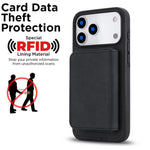 Portafoglio magnetico staccabile in similpelle stile retrò con protezione RFID per telefono., For iPhone 17 Pro Max, For iPhone 17 Pro
