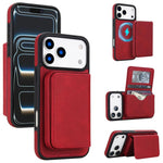 Portafoglio magnetico staccabile in similpelle stile retrò con protezione RFID per telefono., For iPhone 17 Pro Max, For iPhone 17 Pro