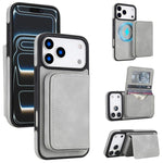 Portafoglio magnetico staccabile in similpelle stile retrò con protezione RFID per telefono., For iPhone 17 Pro Max, For iPhone 17 Pro