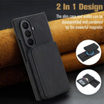 Portafoglio magnetico staccabile in similpelle stile retrò con protezione RFID per telefono., For Samsung Galaxy Z Fold7 5G