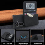 Portafoglio magnetico staccabile in similpelle stile retrò con protezione RFID per telefono., For Samsung Galaxy Z Fold7 5G
