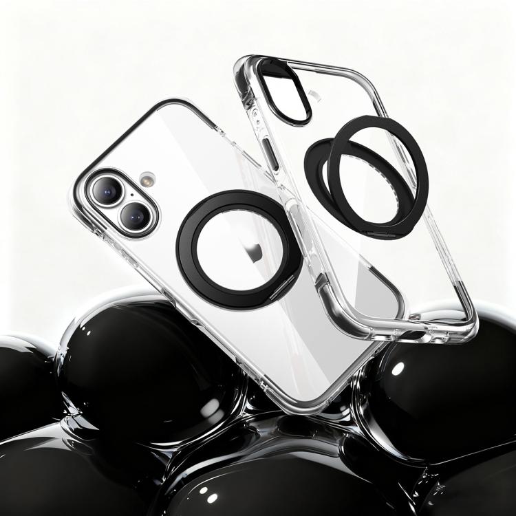 Custodia per telefono antiurto con airbag sottovuoto in TPU + acrilico, supporto girevole a 360° magnetico., For iPhone 17 Pro Max, For iPhone 17 Pro, For iPhone 17
