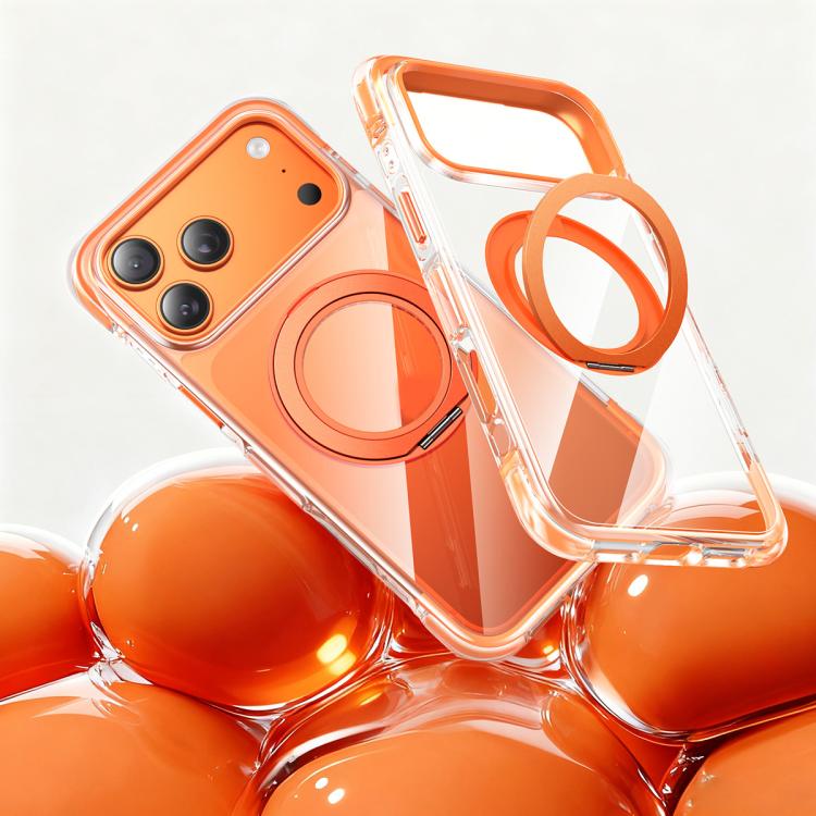 Custodia per telefono antiurto con airbag sottovuoto in TPU + acrilico, supporto girevole a 360° magnetico., For iPhone 17 Pro Max, For iPhone 17 Pro, For iPhone 17
