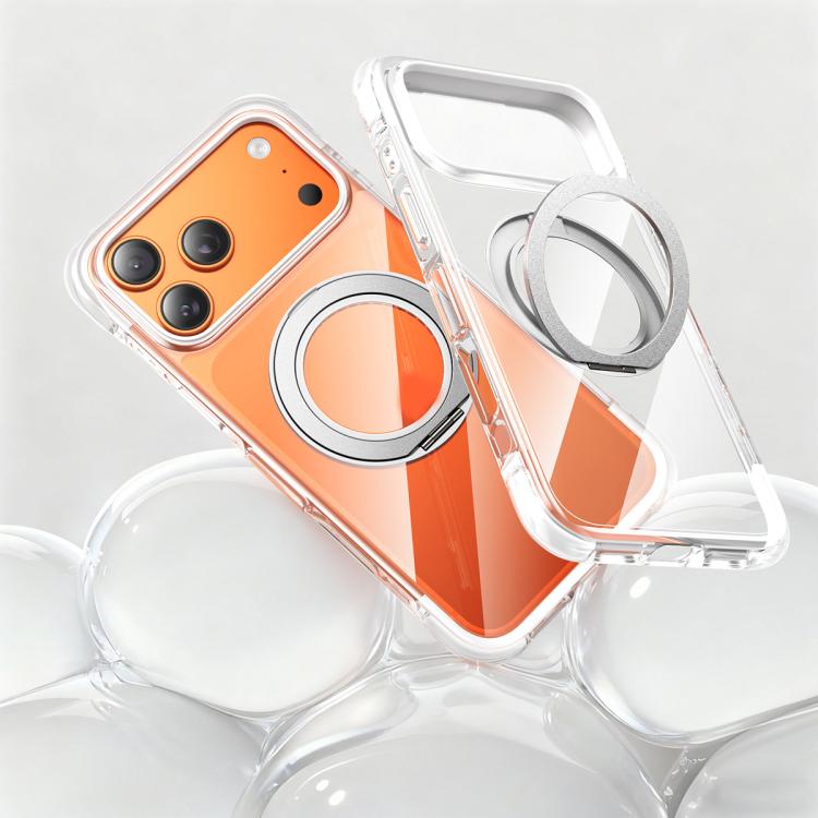 Custodia per telefono antiurto con airbag sottovuoto in TPU + acrilico, supporto girevole a 360° magnetico., For iPhone 17 Pro Max, For iPhone 17 Pro, For iPhone 17