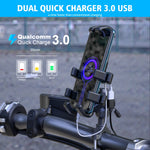 Caricabatterie a ricarica rapida USB doppio SAE per moto WUPP CS-1186A1, CS-1186A1