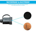 Caricabatterie a ricarica rapida USB doppio SAE per moto WUPP CS-1186A1, CS-1186A1