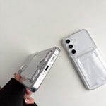 Porta carte in acrilico, custodia antiurto per telefono, For Samsung Galaxy S26+ 5G, For Samsung Galaxy S26 Ultra 5G