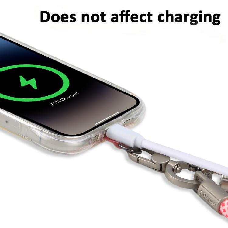 Cordino da polso anti-smarrimento per cellulare XDcase con fibbia e guarnizione in metallo, lunghezza: 10,6 cm