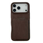 Custodia per telefono antiurto con specchietto in pelle di agnello., For iPhone 17 Pro Max, For iPhone 17 Pro
