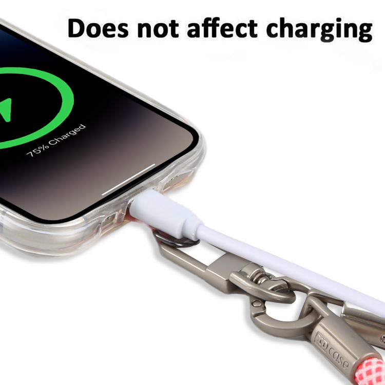 Cordino da polso anti-smarrimento per cellulare XDcase con fibbia e guarnizione in metallo, lunghezza: 18,9 cm