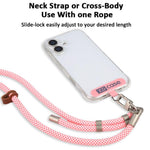 Cordino anti-smarrimento per cellulare XDcase con fibbia e guarnizione in metallo, lunghezza regolabile: 41-77 cm