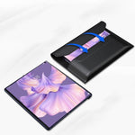 Custodia per telefono in vera pelle con design a busta, For Samsung Galaxy Z TriFold